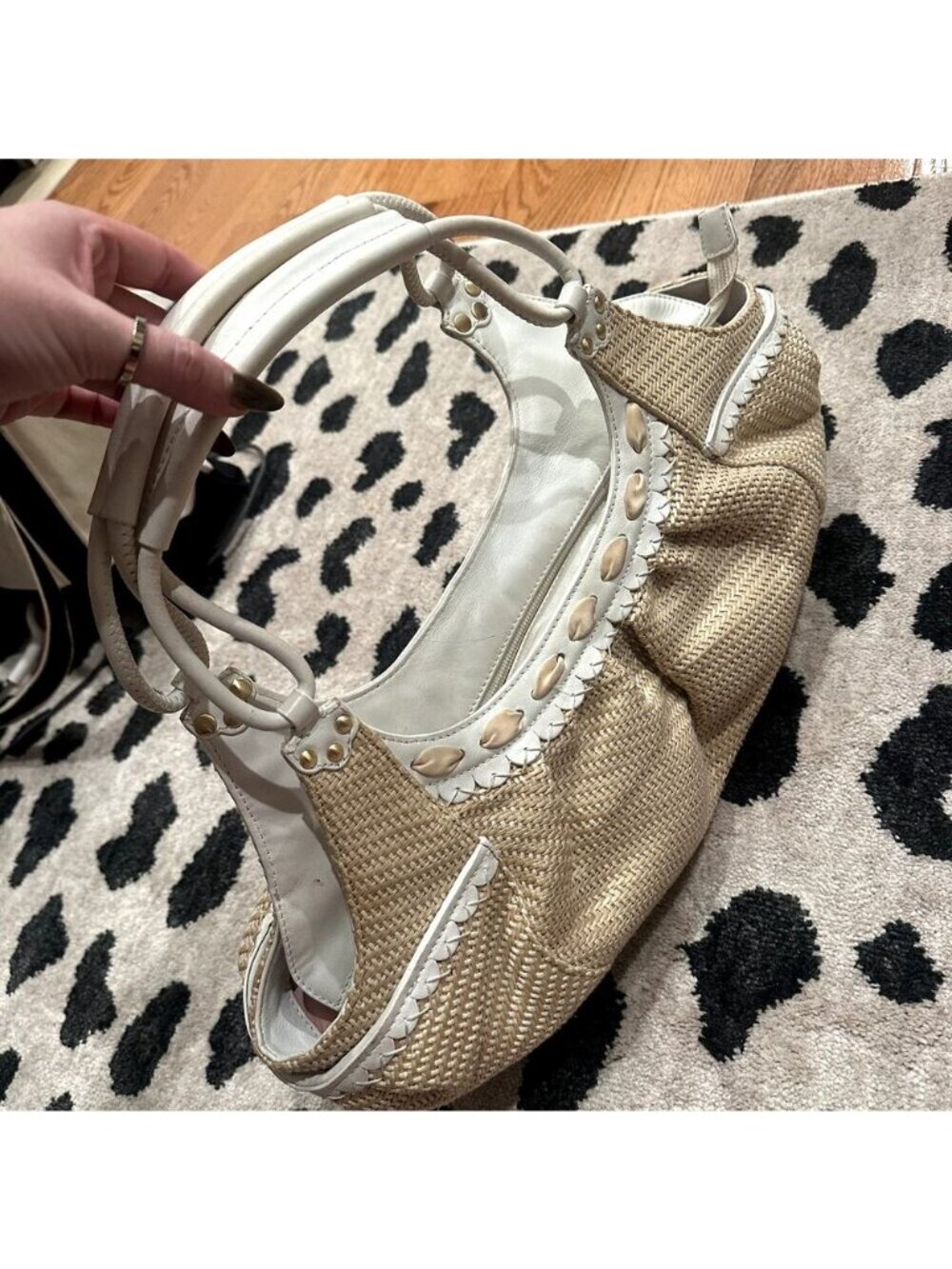 Cole Haan Straw Handbag - Picture 2 of 7